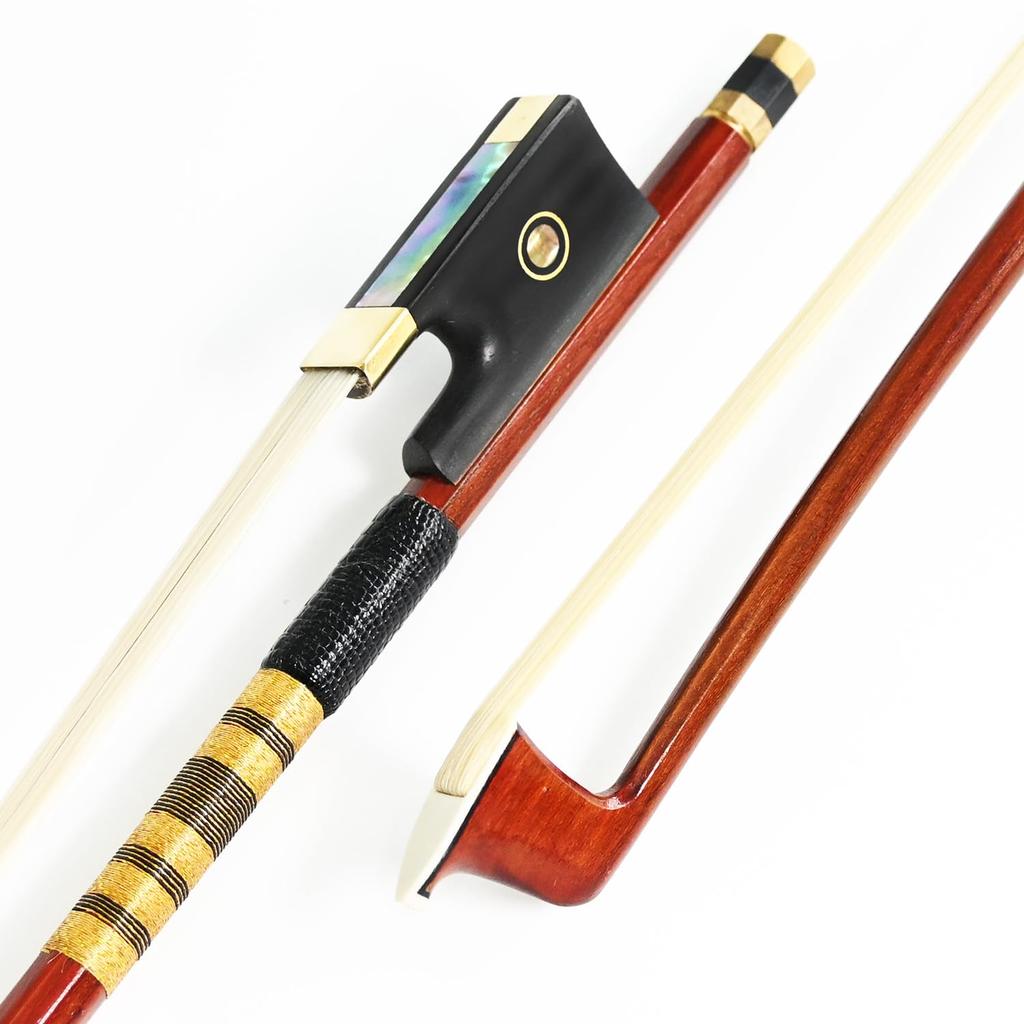 Смычок для скрипки из Пернамбуку, размер латунного фитинга, модель Sweet sound Смычок для скрипки из Пернамбуку [Популярная модель] 4/4