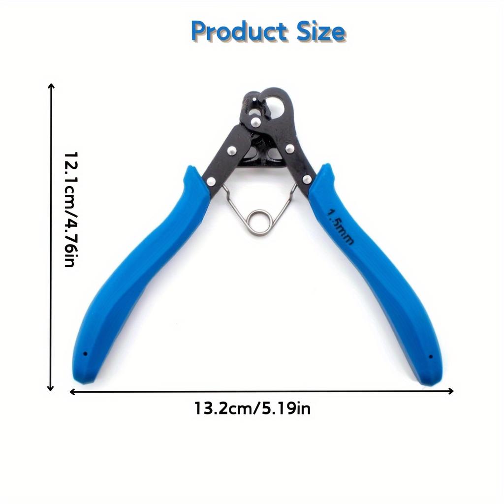 1.5/2.255/3мм Плоскогубцы для обмотки медной проволоки, Многофункциональный зажим для изготовления ювелирных изделий с эргономичным дизайном для DIY поделок