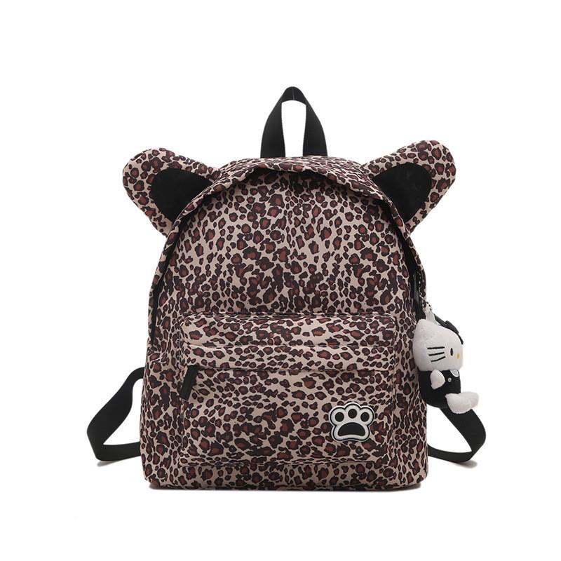 Cute Cat Paws Print Student Backpack With Laptop Pocket For School And Leisure