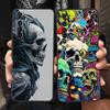 Skeleton Skull Case For Realme C67 C63 C55 C53 C35 C25 C21 GT 2 3 5 6 10 11 12 13 Pro Plus 5G Soft TPU Phone Cover Fundas Capas