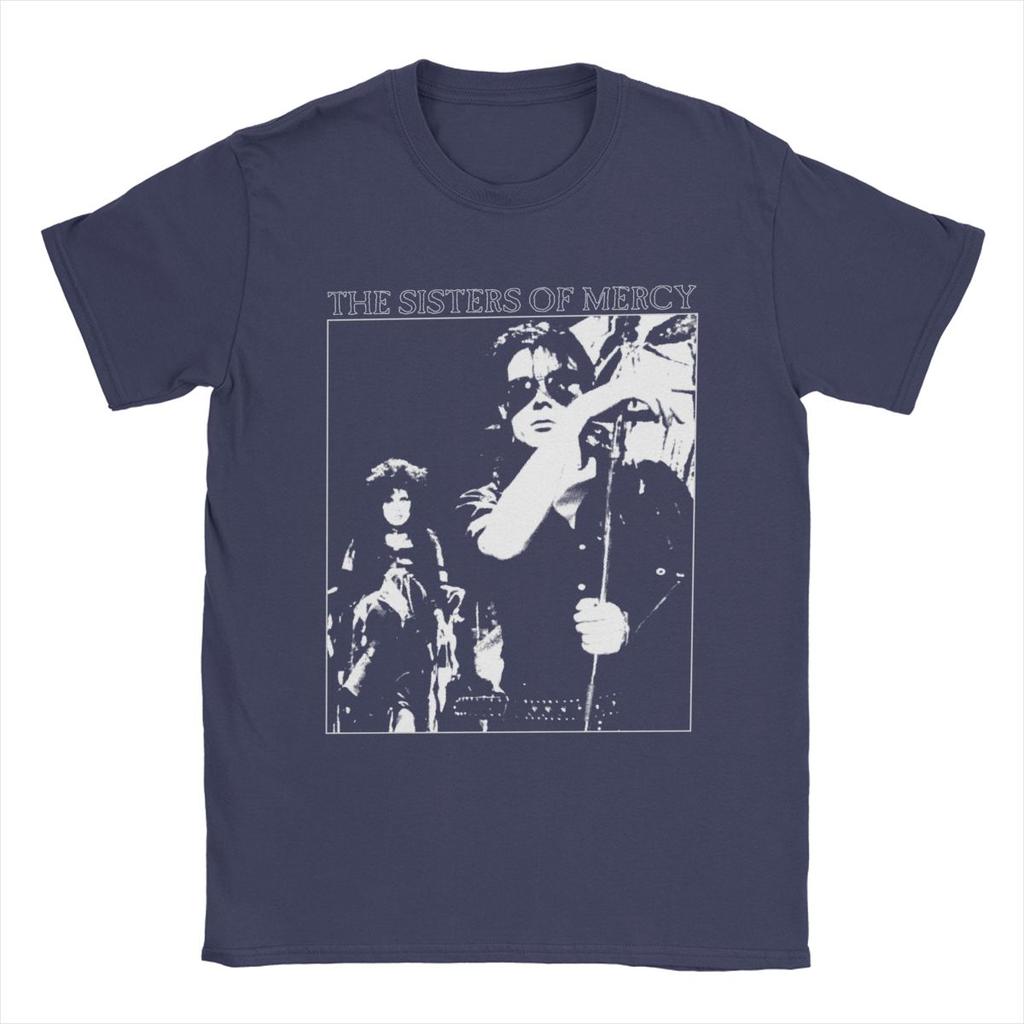 Мужские футболки The Sisters Of Mercy 100% хлопок одежда для отдыха с коротким рукавом и круглым вырезом оригинальная футболка
