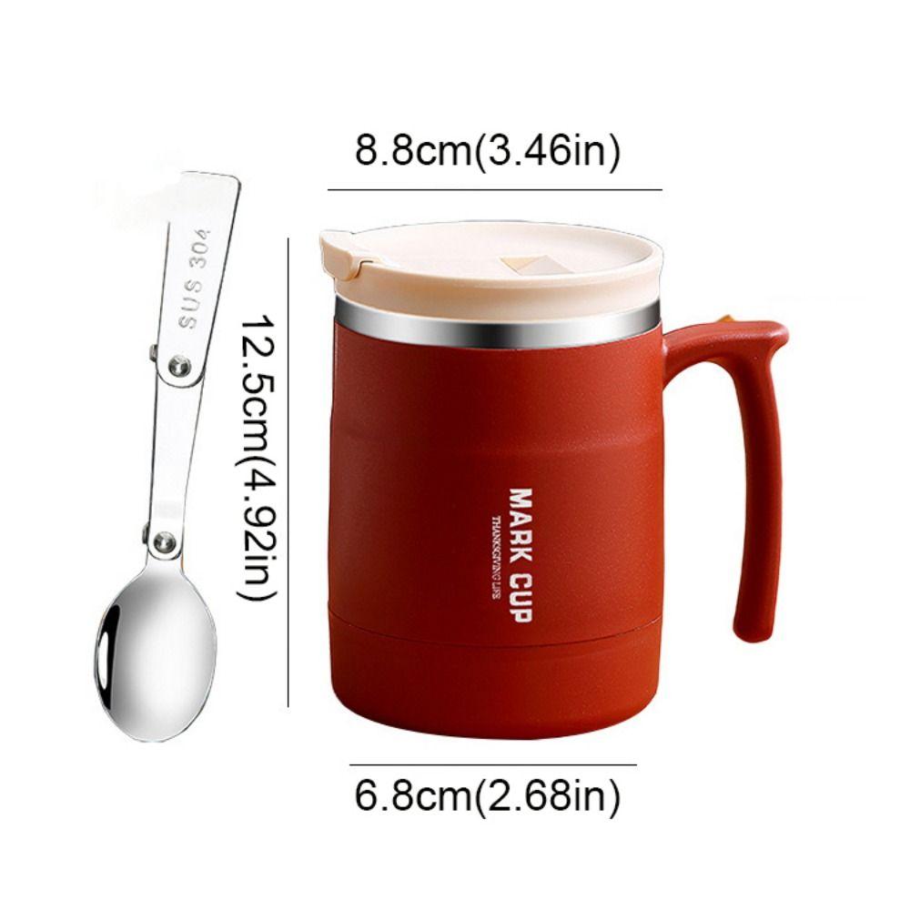 Stainless Steel Thermal Coffee Mug Anti-scalding Insulated Water Cup Portable Thermal Cup School
