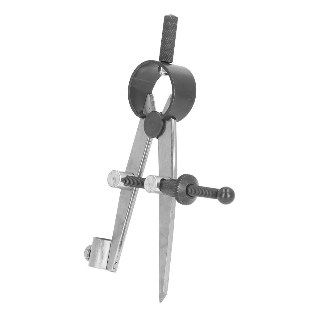 Wing Divider 125mm Carbon Steel High Hardness Leather Woodworking Compass with Pencil Holder