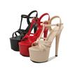 Fashion Sandals Extra High Heels Stiletto Sexy 17CM Waterproof Platform Super High Slippers for Women