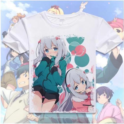 Косплей Eromanga Sensei Аниме Манга Футболка Костюмы Белый Полиэстер Новый
