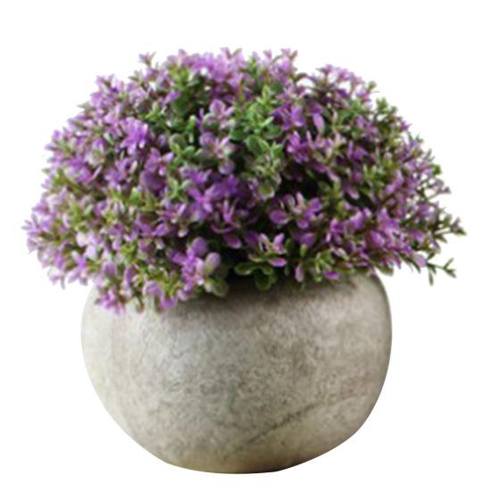 Искусственный цветок растение трава бумажная целлюлоза горшок бонсай орнамент садовый стол декор