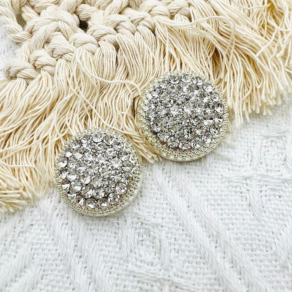 Fashion Clothing Decoration DIY Sewing Button Shirt Buttons Metal Rhinestone Buttons Needlework