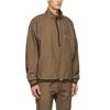 Fear of God Essentials Спортивная ветровка унисекс с молнией до середины и воротником-стойкой, Осень/Зима 2020, с простым логотипом и рукавами реглан, Мужская куртка, Коричневая, FOG-FW20-243