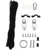 Stable Kayak Canoe Anchor Trolley Kit System with Pulley Pad Eye Ring Hook Accessory Set