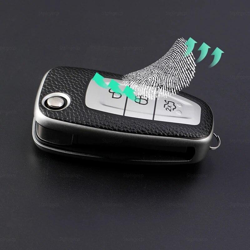 Кожаный чехол для автомобильного ключа из ТПУ, чехол-держатель для Ford Ranger C-Max S-Max Focus Galaxy Mondeo Transit Tourneo Custom Ranger