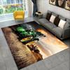 Car Tractor Series Pattern Truck Area Rug,Carpet Rug for Home Living Room Bedroom Sofa Doormat Decor,kids Non-slip Floor Mat 3D