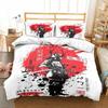 Japanese Samurai Bedding Set Soft Duvet Cover Set Men Teen Bedroom Single Double King Size Duvet Cover Pillowcase Boy Gift