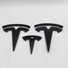 1-3pcs glossy black Not Affect ABS for Tesla Model3 ModeY car Front Emblem Rear Tail Trunk Steering Wheel Sticker Badge styling