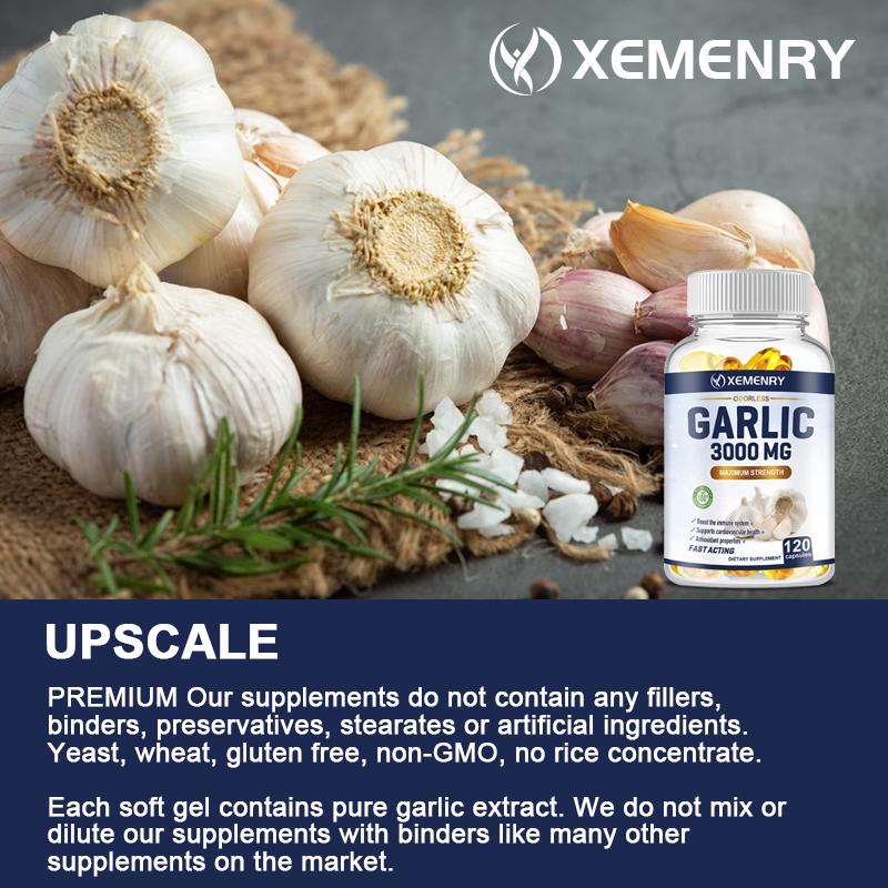 XEMENRY - Garlic Extract 3000 mg - Heart Health, Antioxidant