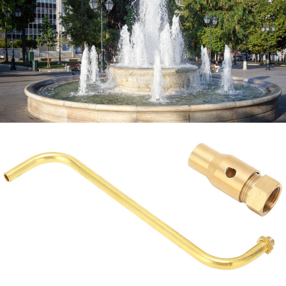 DN20 Fountain Nozzle Brass Fountain Sprinkler Durable Bubbling Spray Head Landscape Fountain