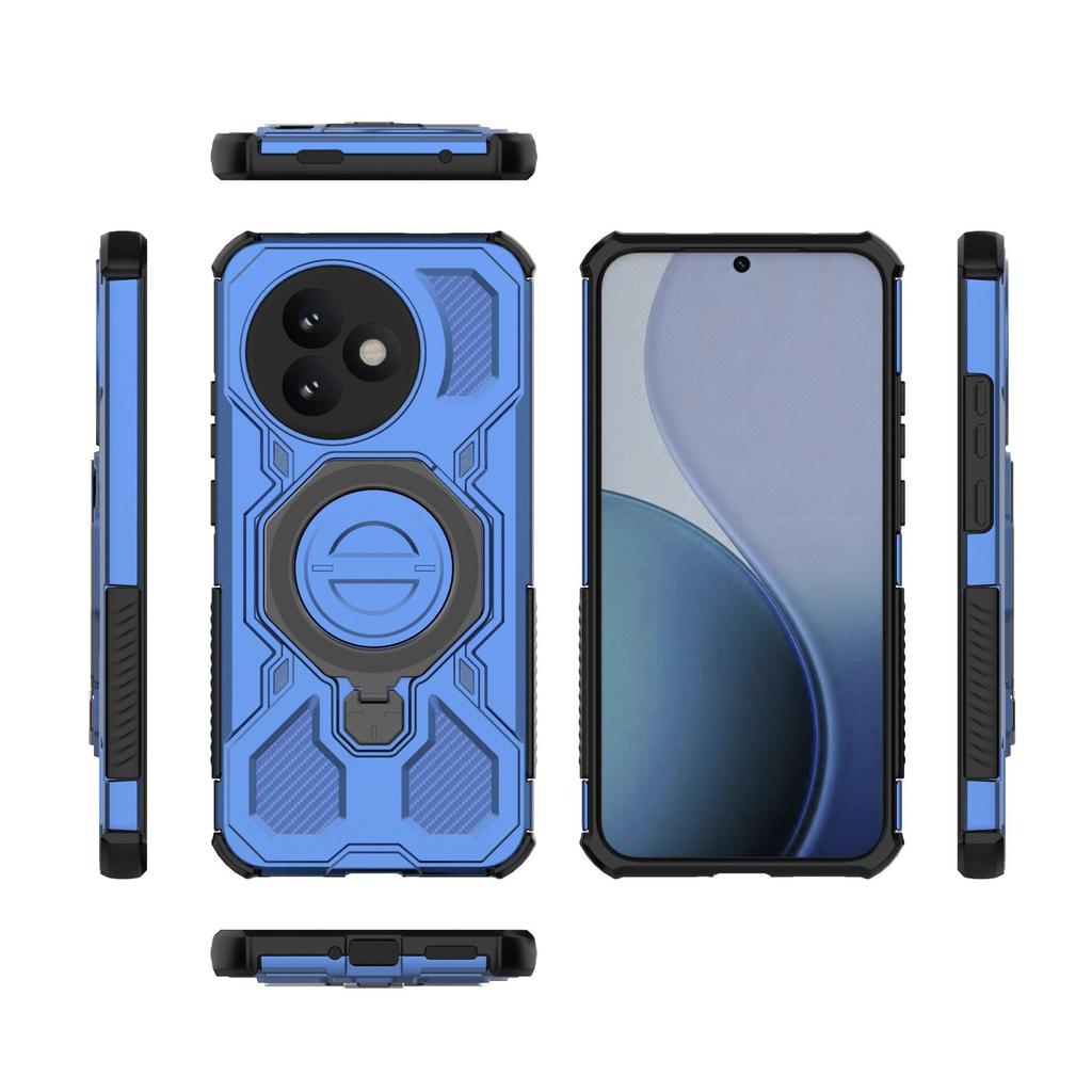 Чехол-кольцо Xiaomi Redmi K80 Ultra с магнитом, вращающийся на 360° [Защита от падений военного уровня] + Металлическая пластина для чехла телефона MagSafe