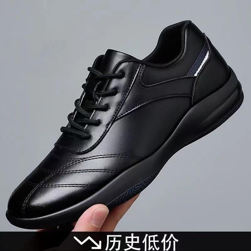 Spring New Men's Casual Leather Shoes Men Autumn Fashion Men Sneaker Wear-resistant Soft Sole Outdoor Sneakers Walking Shoes Man