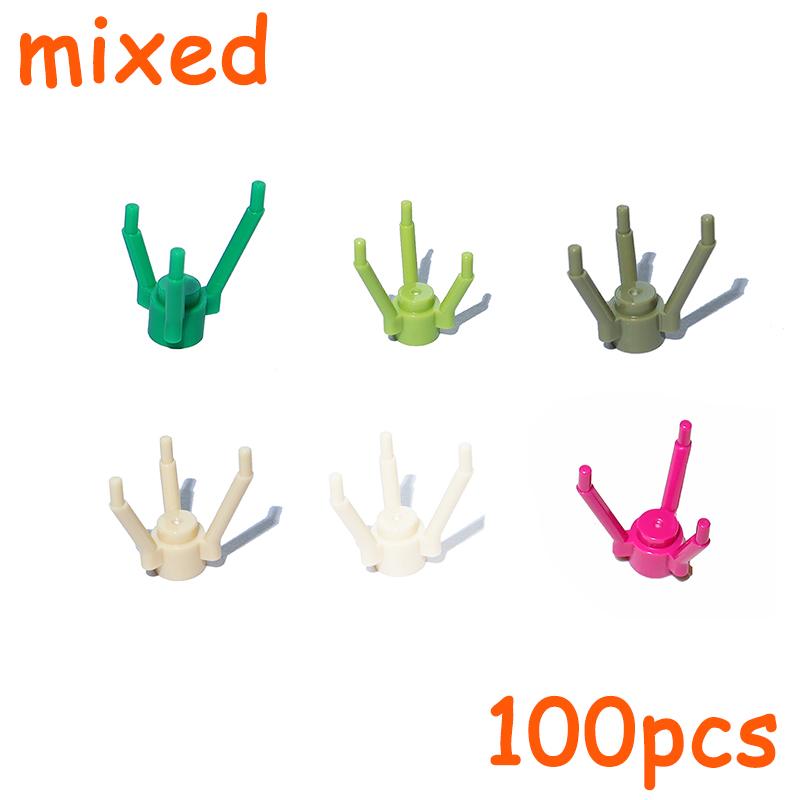 Растения Аксессуары MOC Город Сосна Ветка Куст Трава Цветок Строительные Кирпичики 3741 4727 4728 6148 6255 30093 30176 33291