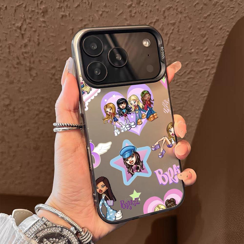 Fashion Girl B-BratzS Phone Case For iPhone 17 16 15 14 13 12 11 Pro Max Air Matte Laser Aurora Shockproof Funda