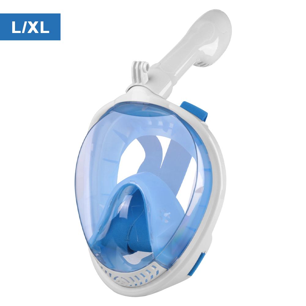 Маска-трубка для снорклинга Full Dry, силиконовая, на все лицо, с защитой от запотевания, панорамным обзором, для подводного плавания, снаряжение для снорклинга - M4