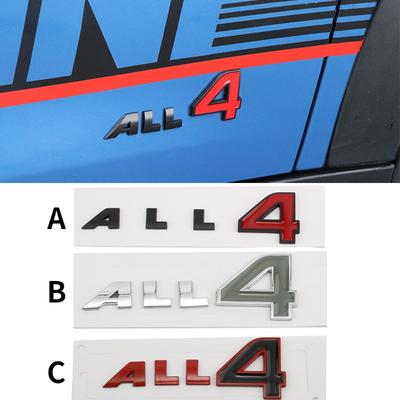 Автомобильные наклейки с логотипом ALL 4 Metal, подходящие для MINI R60 R61 F60 Cooper S Countryman Paceman, наклейки на задний багажник автомобиля, эмблемы, значки