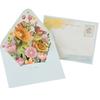 3D Fly-Out Greeting Card Multiple Colorful Flower Decor Greeting Card with Envelope Watercolor Painting