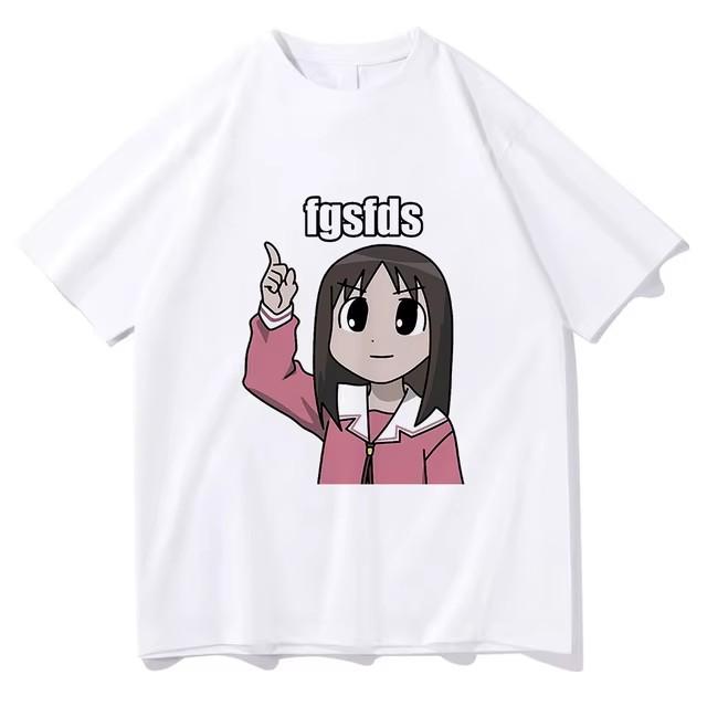 Azuunisexga Daioh Shirt Vintage Washed Unisex Oversized Anime Streetwear Soft Cotton Short Sleeve Tee Gift Clothing Tops Hot Sale