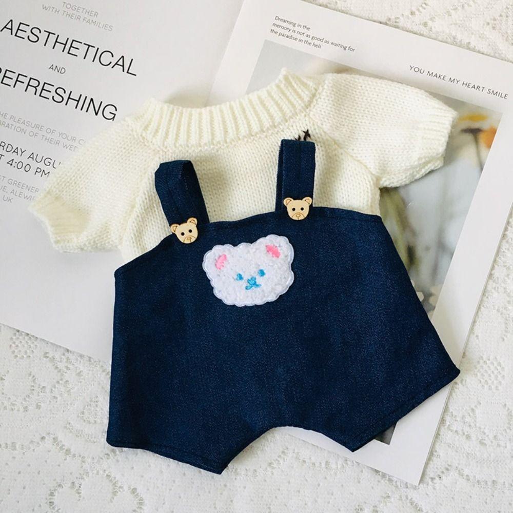 Одежда для куклы Облачко-овечка Ручная работа Наряд для куклы Милая футболка с маленьким мишкой Шарнирная кукла