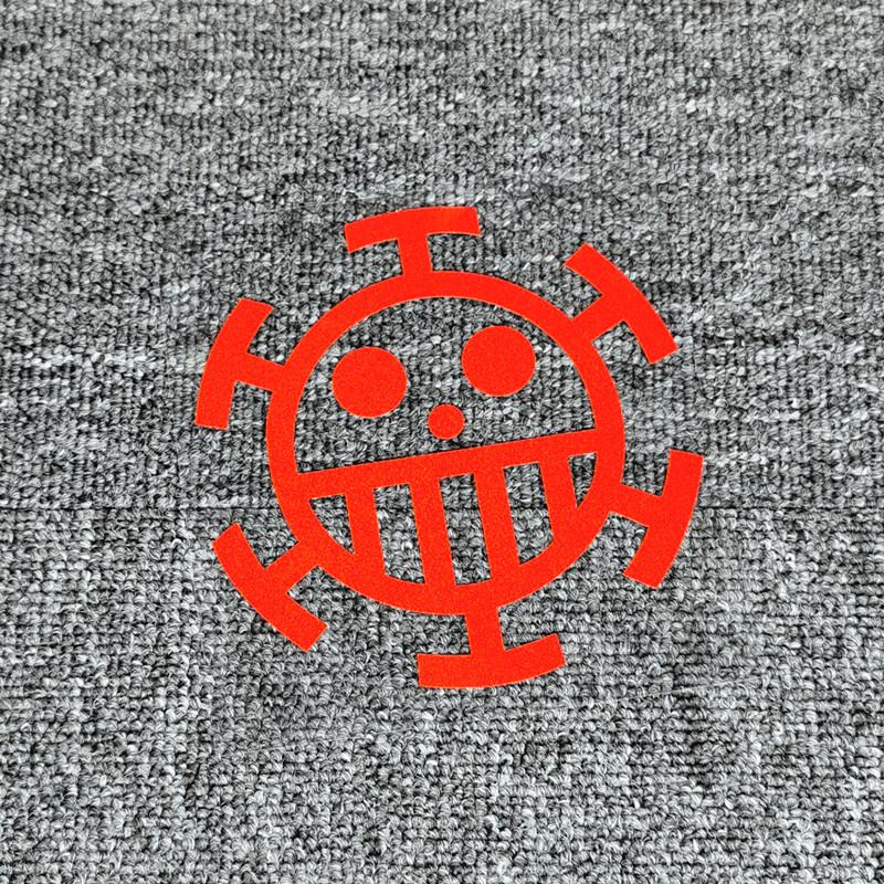 Car Stickers Trafalgar Law Pirates Laser Refletive Decoration For Fuel Tank Cap Bumper Trunk Window Motorcycle Tablet Phone C40