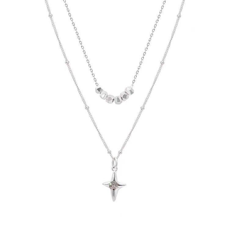 Шикарное двухслойное ожерелье на ключицу: Элегантный, милый и модный дизайн 2025 года