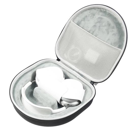 Дорожный чехол для наушников с ручкой, мягкая подкладка, двойная молния, ударопрочный, устойчивый к ударам, чехол для хранения беспроводной гарнитуры Airpods Max