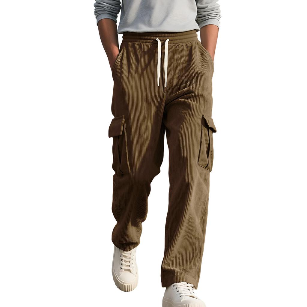 Мужские Уличные Повседневные Свободные Многокарманные Рабочая одежда Спортивные Брюки