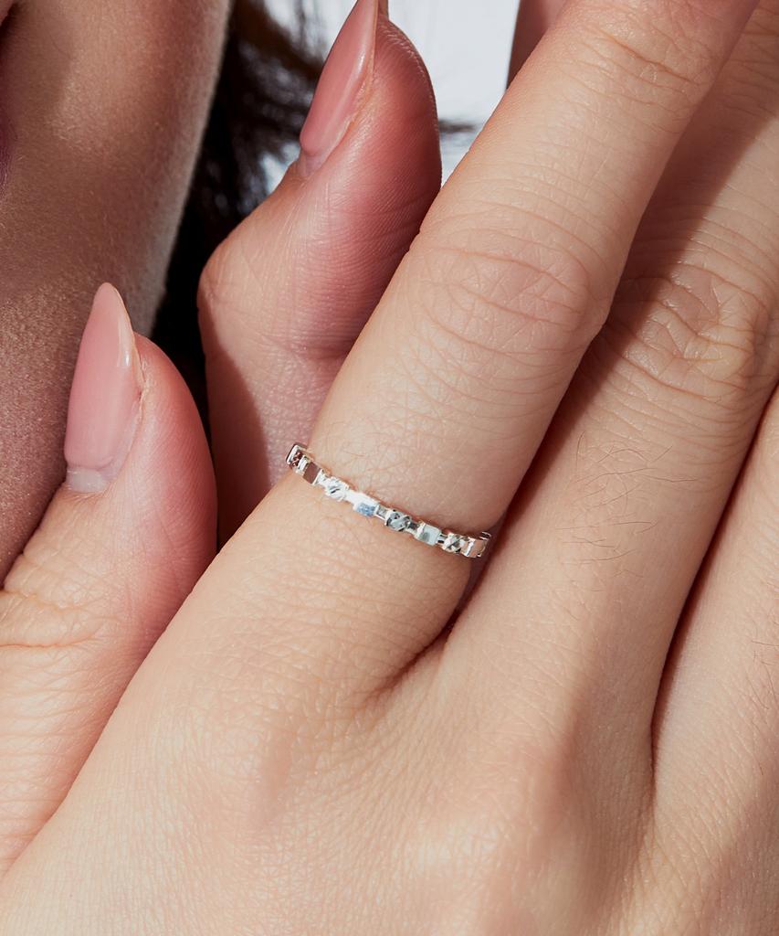 Кольцо Helene Jewelry 925 пробы, квадратный крой, дизайн "Мост", для женщин (Тип D)