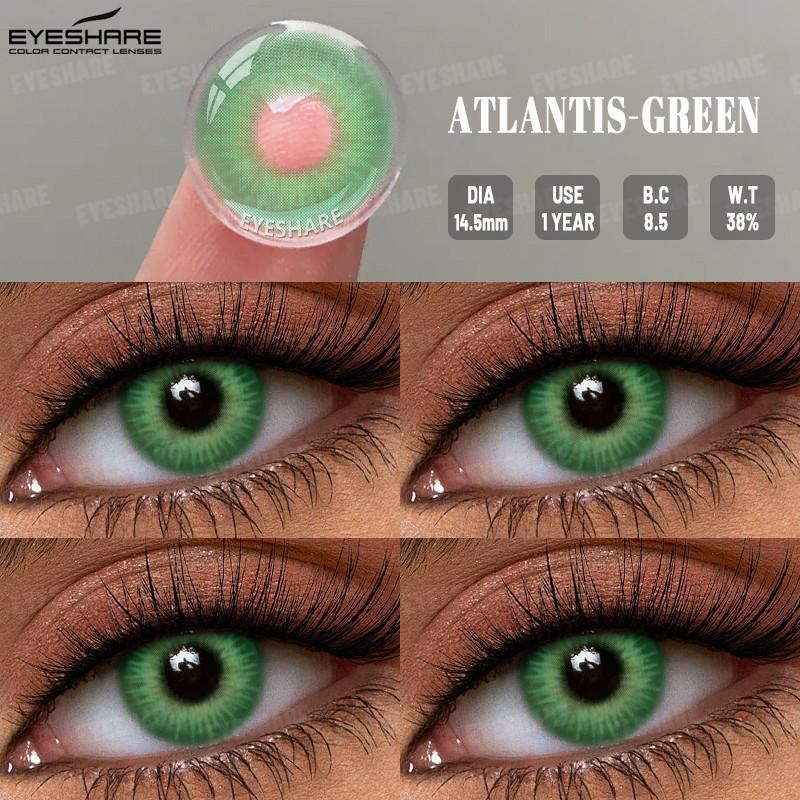 Eyeshare 1 пара цветных контактных линз ESTONIA 14,5 мм большие глаза натуральные линзы для модных глаз голубые линзы зрачки серые