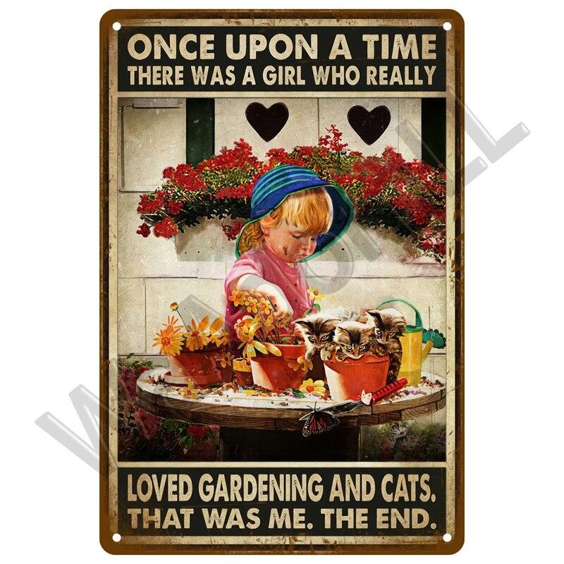 Кошки и собаки Happy Ретро Оловянная вывеска Art Cat Металлический знак Cat Табличка Плакат Украшение дома Кафе-бар Ванная комната Настенный декор Зоомагазин Комната