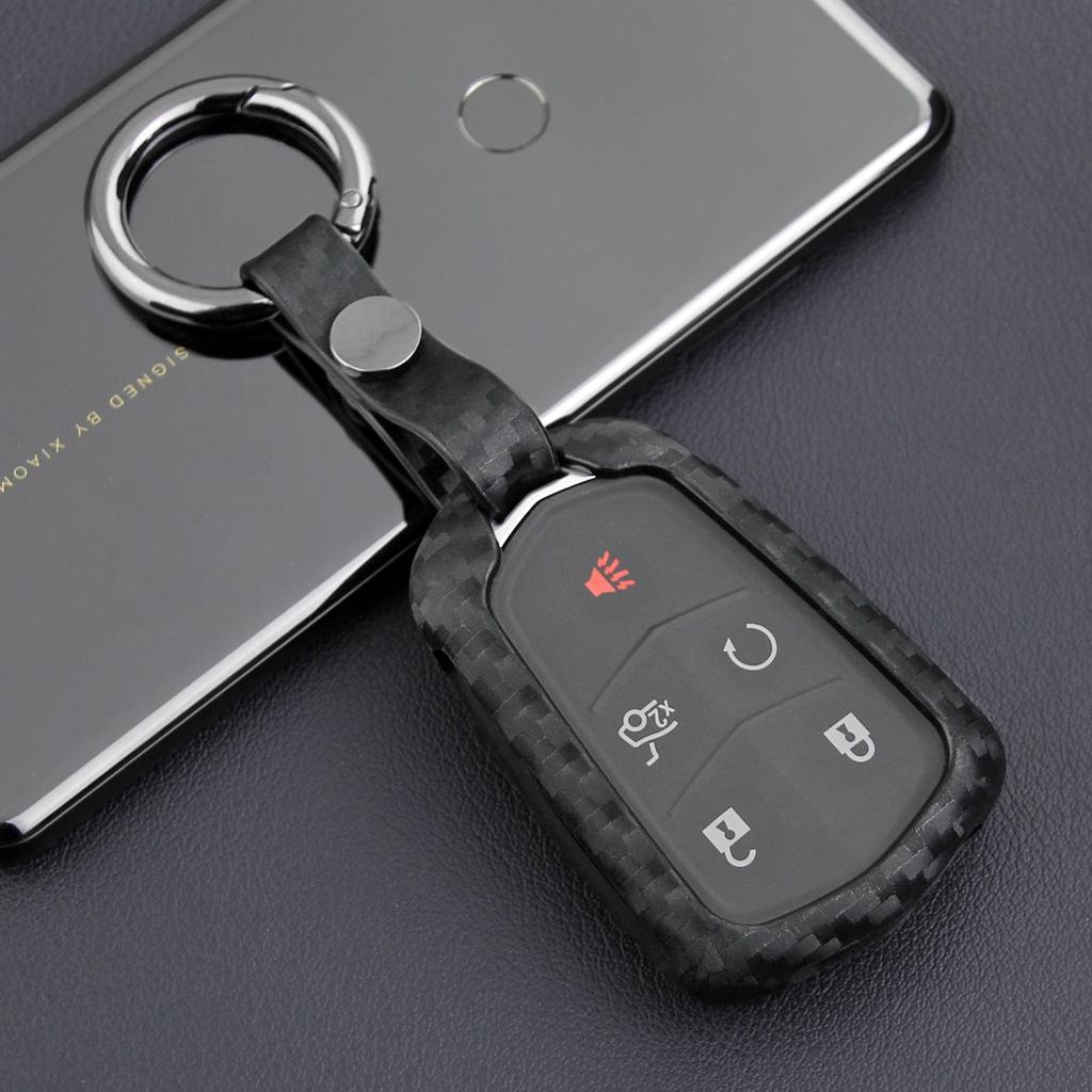 Cadillac XTS/US Escalade/CT6/ATS-V Carbon Fiber Key Shell Cover