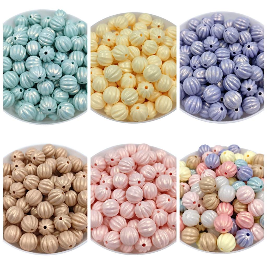 Изысканный браслет ручной работы для изготовления макарон, свободные бусины, 10 шт., 11 мм, перламутровые акриловые бусины в форме арбуза, однотонные бусины «сделай сам», бусины, ручные аксессуары