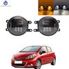 1Pair Car Front Foglight Fog Lamp Daytime Running Lights For Toyota Yaris HTCHBCK/Vitz 2013 2014 LED Fog Lights H11 12V