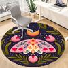 1pc Mothing Flowers Office Round Area Rug,  Mat Suitable For Office, Under Office Chairs Bedroom Living Room Home Decor, Room Deco