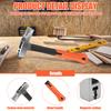 2Pcs 3 in 1 Pry Bar Hammer Multi-functional Unique Hammer 13" Pry Bar with Nail Puller Crowbar Hammers for Woodworking Hand Tool
