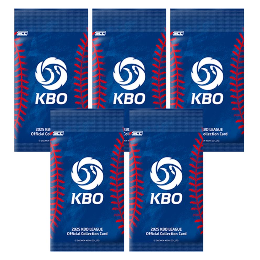 [Официальный] 2025 KBO Карточки 5 Пакетов, 5 Карт