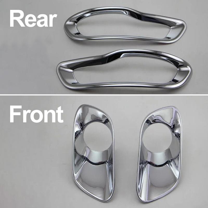 Для Jeep Cherokee KL 2014 2015 2016 2017 2018 ABS передний/задний задний бампер противотуманные фары крышка лампы отделка молдинг аксессуары