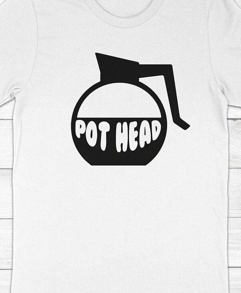 Придурок Кофе Трава 420 смешная футболка футболка Отличная идея для подарка