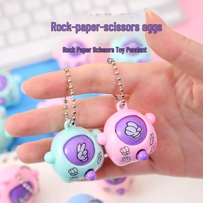 Популярная игрушка-брелок в виде яйца «Камень-ножницы-бумага» из Tik Tok, меняющая лицо, гашапон: Творческий подарок