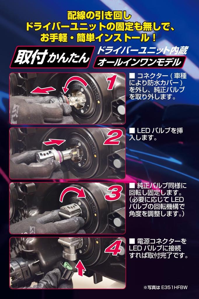 IPF Фары, Противотуманные фары, Светодиодные, Для автомобилей, H8/H11/H16, 4200 лм, 6500 К, Белый, Для 12 В,