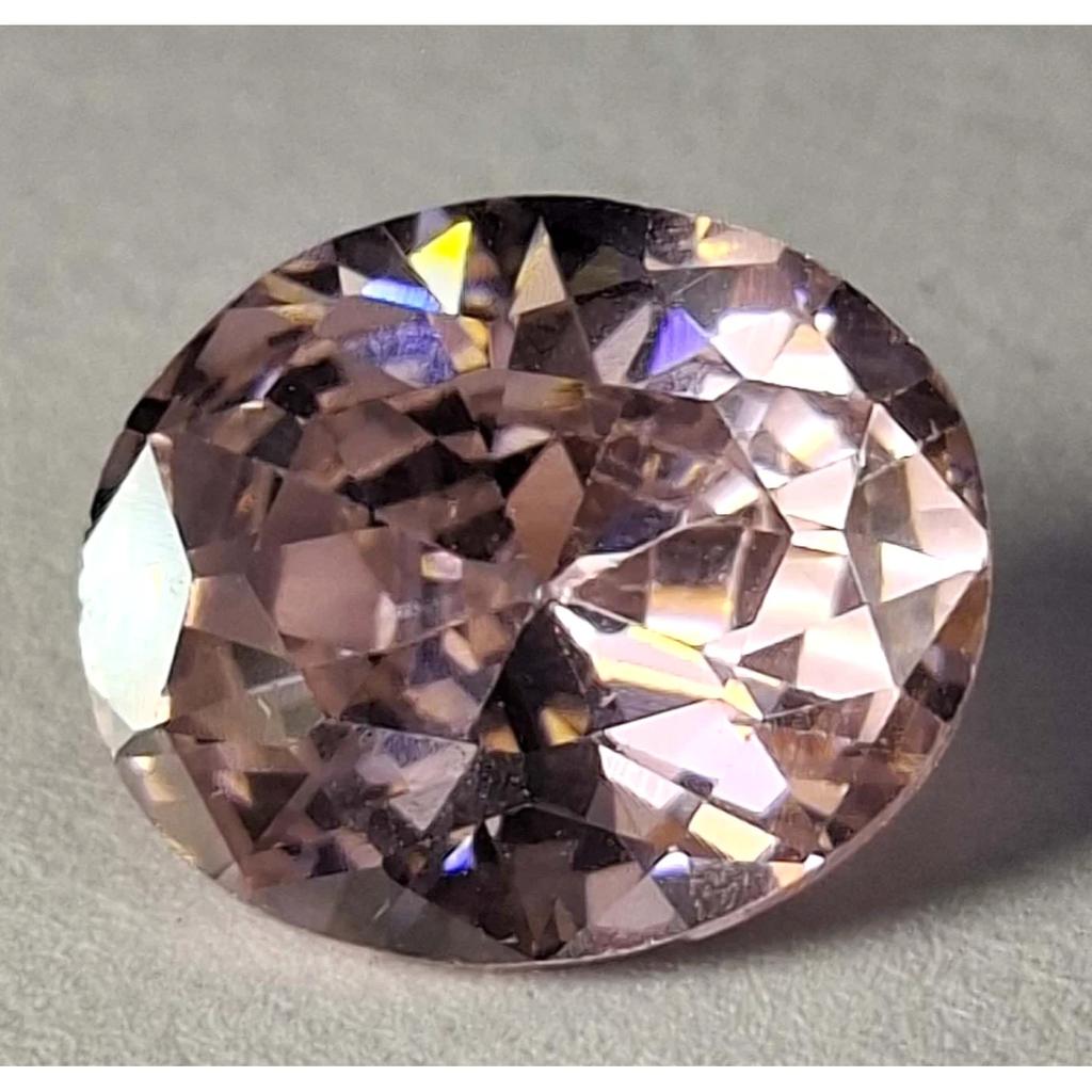 Oval Natural Pink Zircon 8-10 Ct Flawless Certified Loose Gemstone