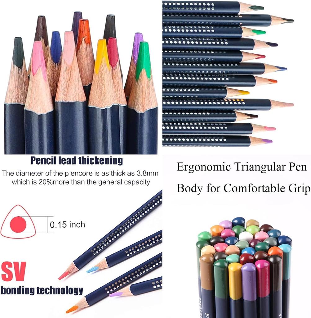 Набор акварельных цветных карандашей Roseelf включает 1 акварельный карандаш, идеально подходящий для начальной школы и в качестве подарка для дошкольника или к поступлению в школу.