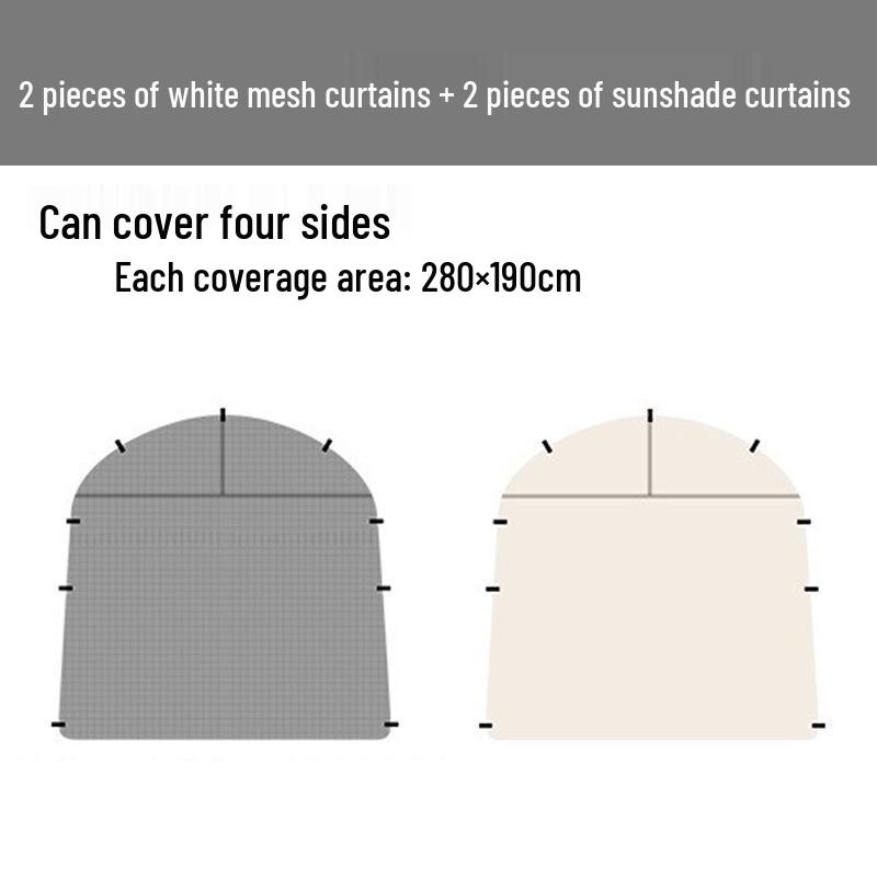 Купольная палатка: Солнцезащитный тент для нескольких человек, защита от непогоды, портативный для кемпинга на открытом воздухе.