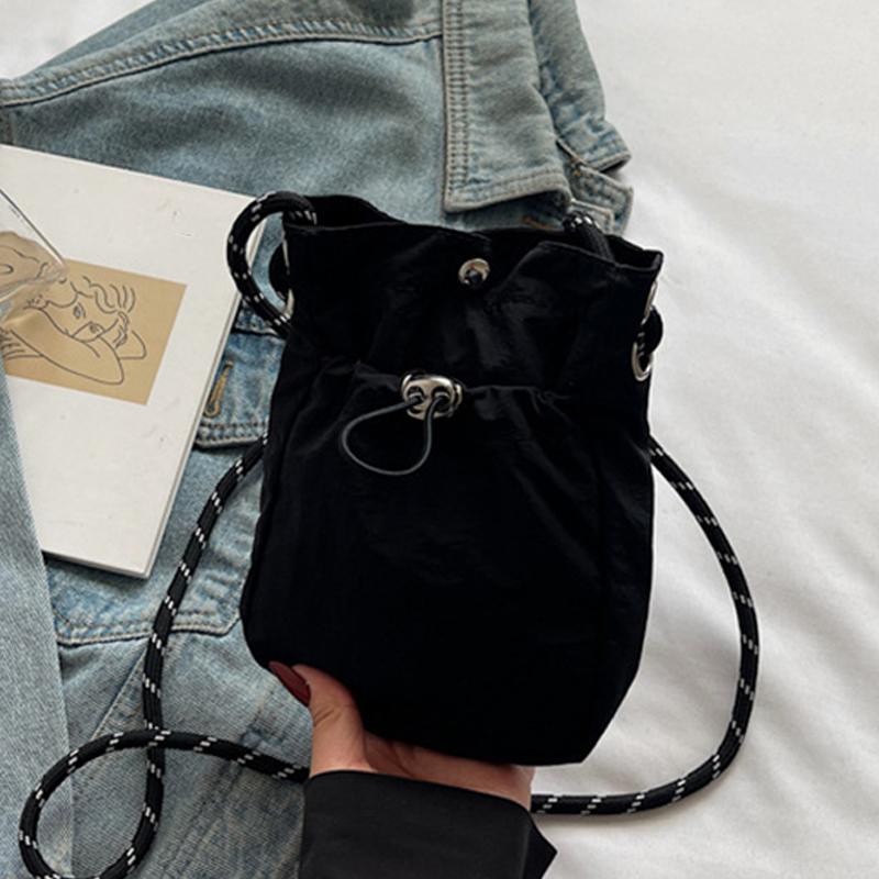 Nylon Crossbody Bags Soft Mini Phone Wallet Multifunctional Square Shoulder Bags Crossbody Purse Canvas Purse Messenger Bags
