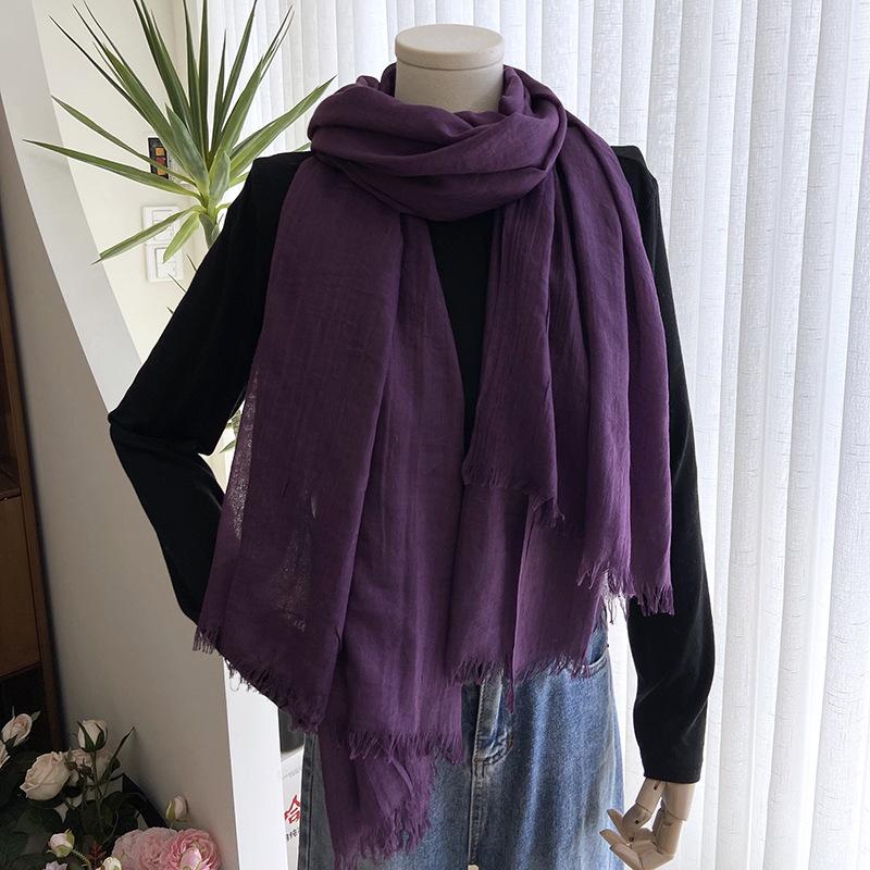 New Spring Summer Women Scarf Solid Casual Lady EMA